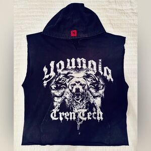 TREN Twins cut off hoodie